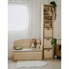 Banc coffre pour enfants en pin 62x90x38 cm