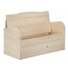 Banc coffre pour enfants en pin 62x90x38 cm