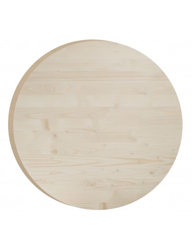Panneau circulaire en pin pour table, 75 cm de diamètre, 3 cm d’épaisseur
