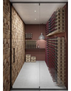 Casier à bouteilles en pin Rioja pour 24 bouteilles