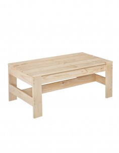 Table basse en bois de pin massif 40x94,9x49,6 cm IVY LINE