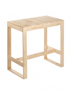 Table haute en bois pour 4 personnes 105x104,5x56,5 cm IVY LINE