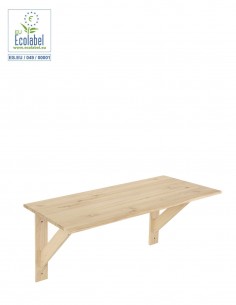 Table murale en bois pour petits espaces 100x50 cm