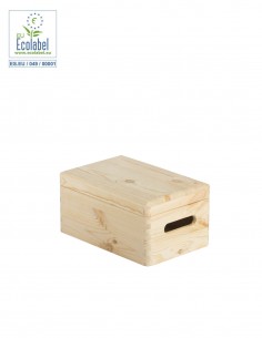 Boîte en pin avec couvercle 14x30x20 cm