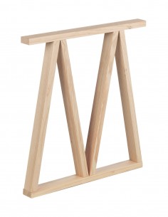 Pieds en bois pour table de salle à manger, 2 positions différentes