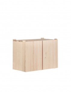 Armoire en bois pour étagères et penderies NOVA, 53,5 cm de haut