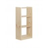 Bibliothèque Gala en pin avec 4 tablettes et 49,6 cm de large