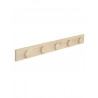 Porte-manteau mural avec 5 supports en bois VERA