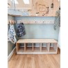 Porte-manteau mural avec 5 supports en bois VERA