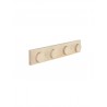 Porte-manteau mural avec 4 supports en bois VERA
