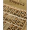 Boîte en bois pour alphabet Montessori - 49,5x37,5x5,5 cm
