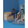Banc coffre de rangement en bois pour enfants ADA, 62x90x38 cm