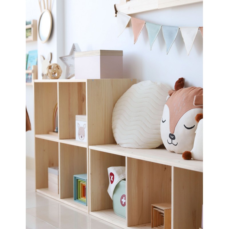 Étagère modulaire pour enfants à 2 cubes DINAMIC