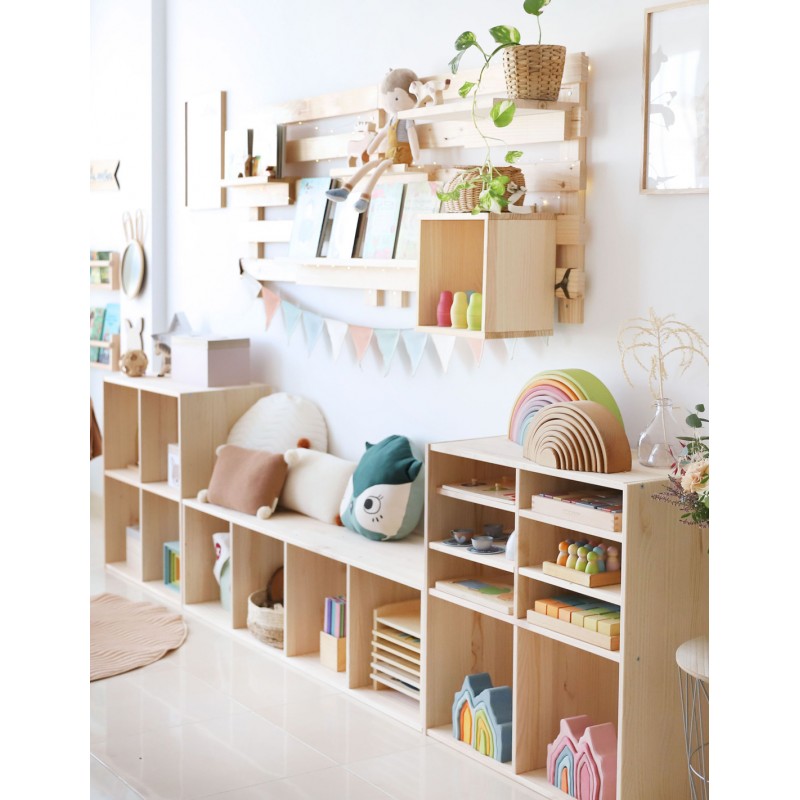 Étagère modulaire pour enfants 1 cube avec tablette DINAMIC
