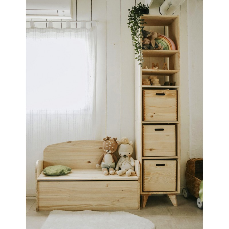 Étagère modulaire pour enfants 1 cube avec tablette DINAMIC