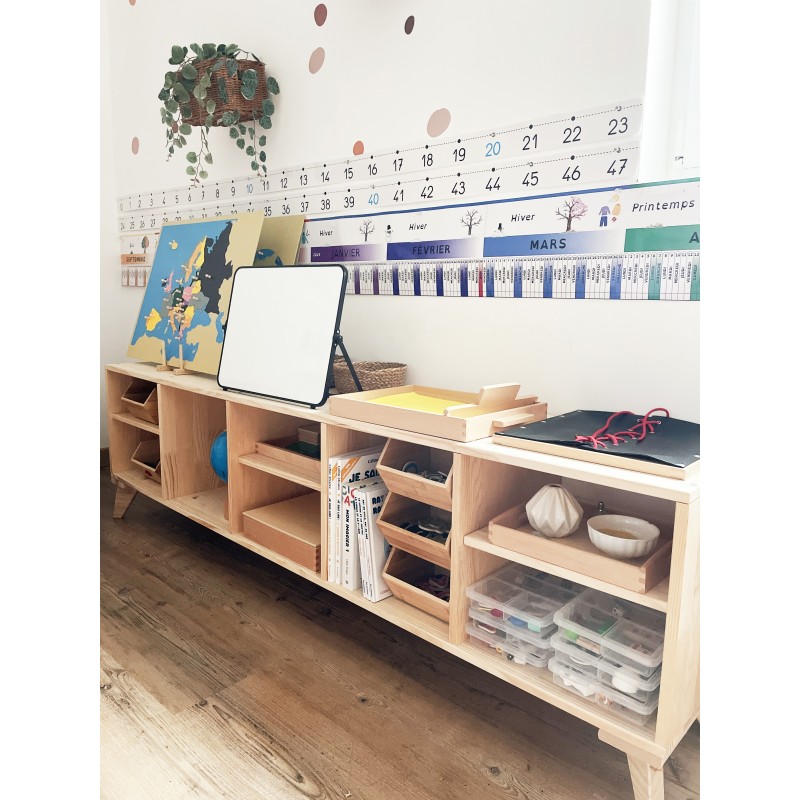 Étagère modulaire pour enfants 1 cube avec tablette DINAMIC