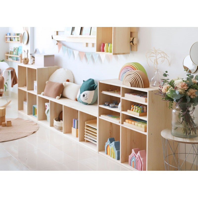 Étagère modulaire rectangulaire pour enfants avec tablettes DINAMIC