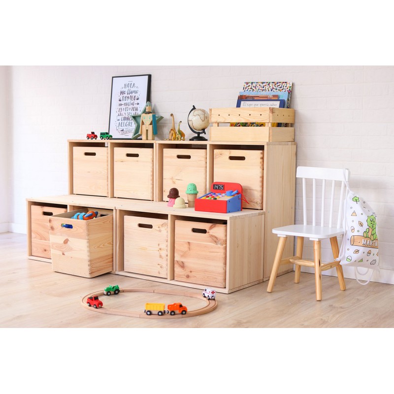 Étagère modulaire pour enfants à 2x2 cubes DINAMIC