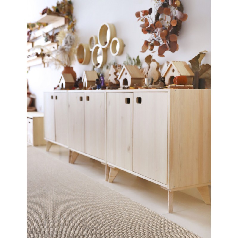 Armoire modulaire horizontale pour enfants à 2 portes DINAMIC