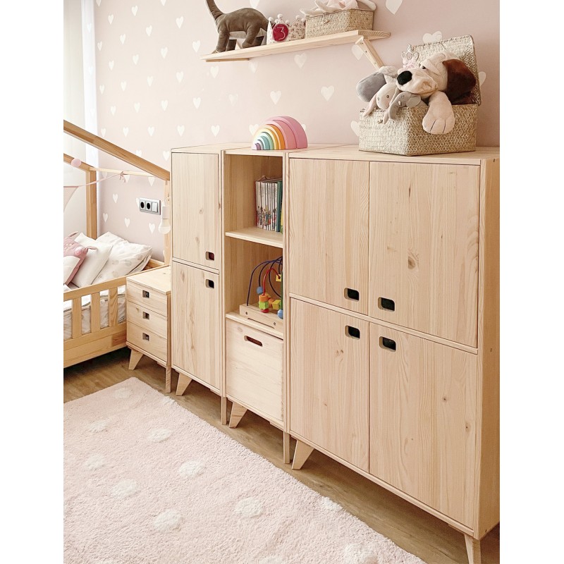 Armoire modulaire pour enfants à 2 portes verticale DINAMIC