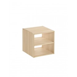 Étagère 1 cube avec tablette Dinamic en pin
