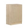 Buffet en raphia et en bois naturel AURA