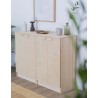Buffet en raphia et en bois naturel AURA
