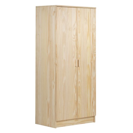 Armoire en pin VITA avec tringle et 2 étagères, 80x48x180 cm