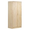 Armoire en pin VITA avec tringle et 2 étagères, 80x48x180 cm