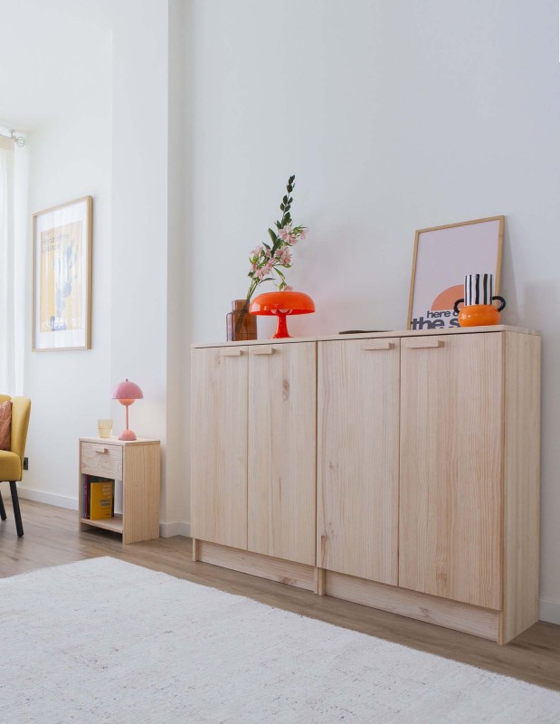 Buffet en bois de pin VITA