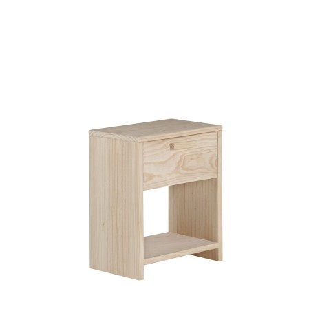 Table de chevet en pin VITA avec un tiroir