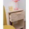 Table de chevet en pin VITA avec un tiroir