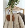 Penderie en bois NOVA avec petite armoire, 174,5 x 76,5 x 38,5 cm