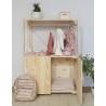 Penderie en bois NOVA avec petite armoire, 110 x 76,5 x 38,5 cm