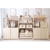 Penderie en bois NOVA avec petite armoire, 110 x 76,5 x 38,5 cm