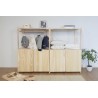Penderie en bois NOVA avec petite armoire, 110 x 76,5 x 38,5 cm