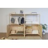 Penderie en bois NOVA avec petite armoire, 110 x 76,5 x 38,5 cm