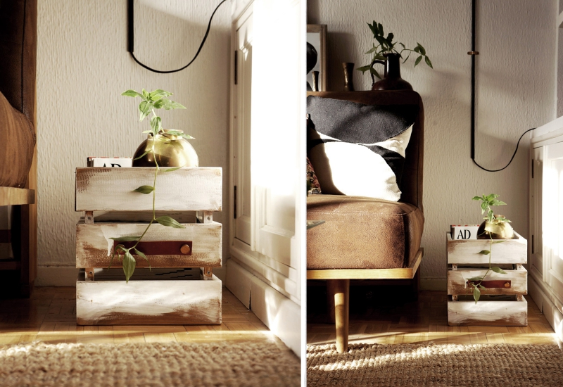 Des caisses en bois pour organiser et décorer votre maison - Astiblog